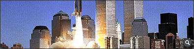 Shuttle launching in New York City Graphic - Click to see full-size image